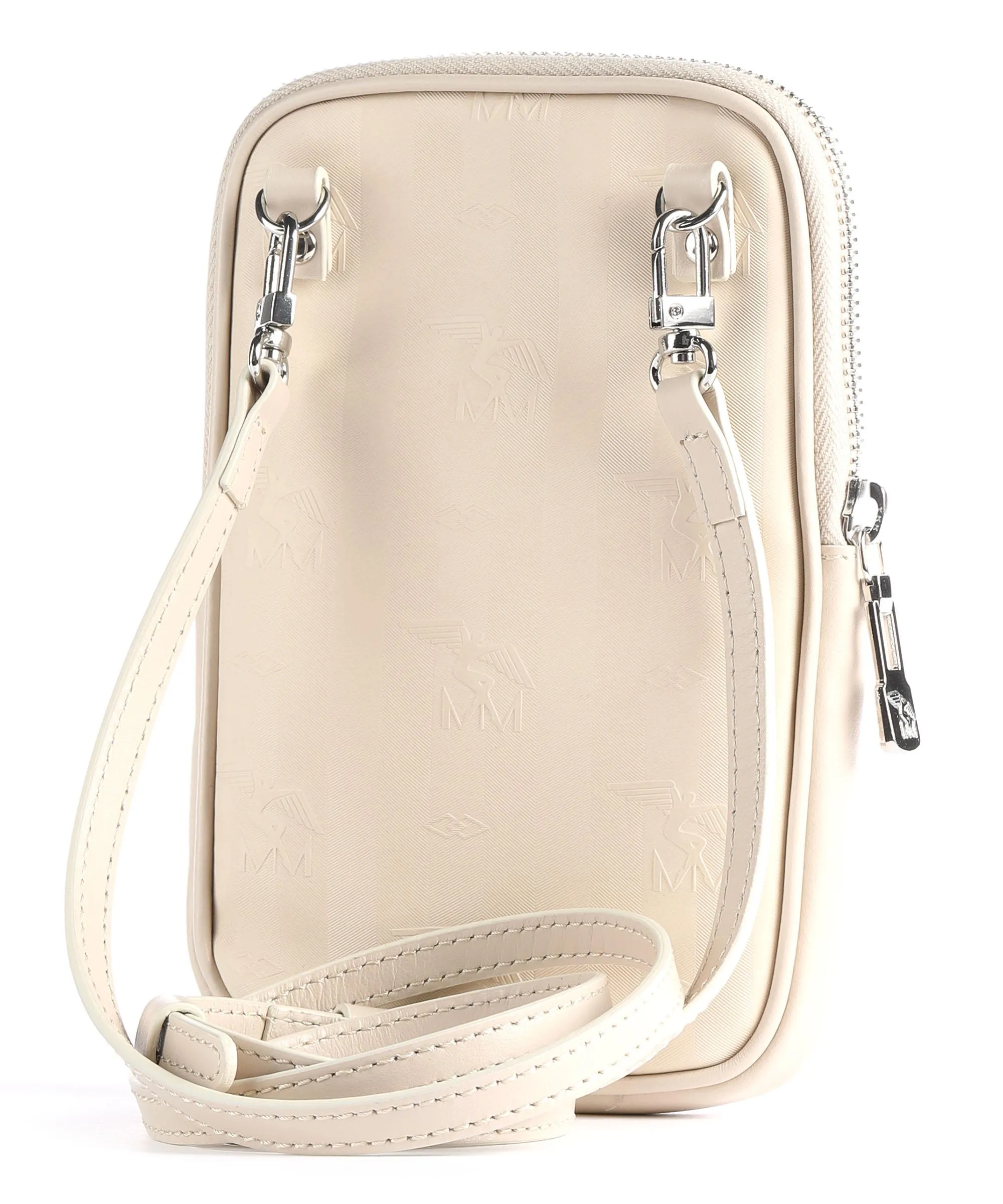  Maison Mollerus Vinerus Wildhorn Borsetta porta cellulare tela avorio  